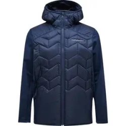 Peak Performance Isolierender und vielseitiger Stepp- Und Daundenjacken M Elevate Liner Hybrid Hood Jacket Blue Shadow für Herren Größe L Navy