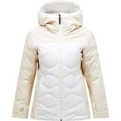 Peak Performance Stepp- Und Daundenjacken Ski W Silverchute Helium Down Jacket Sand Fog Off White für Damen Größe M Weiß