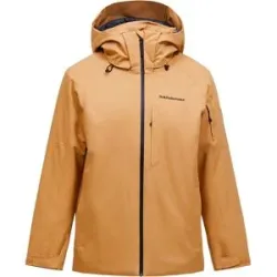 Peak Performance Isolierende Skijacke M Maroon 2L Insulated Jacket Sierra Sand für Herren Größe S Beige