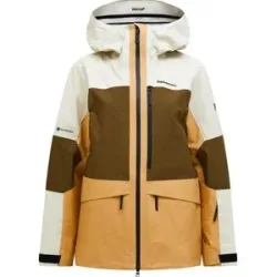 Peak Performance Skijacke aus GORE-TEX W Gravity Gore-Tex 3L Jacket Sierra Sand Meadow Moss für Damen Größe S Braun