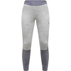 Peak Performance Strumpfhose aus Merinowolle W Magic Long Johns Baselayer Med Grey Melange für Damen Größe XS Grau