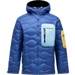 Peak Performance Warme Skitourengehen-Stepp-Und Daundenjacken &ndash; Herren &ndash; Helium Utility Down Hood Black Sand Fog M Helium Utility Down