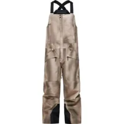 Peak Performance Pantalon technique de freeride M Edge 3L Aop Bib Pants 336 Beam Fade für Herren Größe M Beige