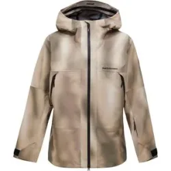 Peak Performance Veste de ski freeride M Edge 3L Aop Jacket 336 Beam Fade für Herren Größe S Beige