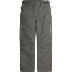 Picture Organic Clothing Atmungsaktive und wasserdichte Skihose Time Pants Raven Grey  Kindergröße 110-122 cm Grau