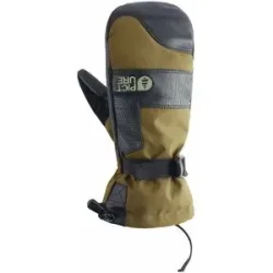 Picture Organic Clothing Atmungsaktive und wasserfeste Fäustlinge Anna Mitts Tobacco für Damen Größe 6 Khaki
