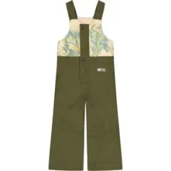 Picture Organic Clothing Atmungsaktive und wasserfeste Latzhose Snowy Bib Pants Tobacco  Kindergröße 104 cm Khaki