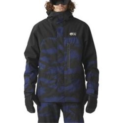 Picture Organic Clothing Wasserfeste und atmungsaktive Skijacke Jomoh Jkt Retro Fusion Print für Herren Größe M schwarz