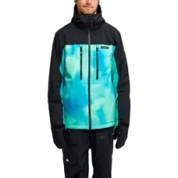 Quiksilver Veste de ski/snowboard Sycamore 20K Jacket Ride Or Dye Spring Bouquet für Herren Größe XL Blau