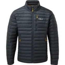 Rab Warme Daunenjacke Microlight Jacket Beluga für Herren Größe S Grau