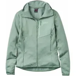 Rab Leichtes, atmungsaktives technisches Fleece &ndash; Damen / Frau &ndash; Ascendor Light Hoody Ascendor Light Hoody W Dark Fig Green für Damen