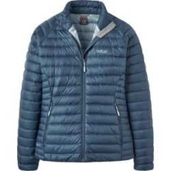 Rab Warme Stepp-und Daunenjacke &ndash; Damen / Frau Microlight Jacket Microlight Jacket W Tempest Blue für Damen Größe L Blau