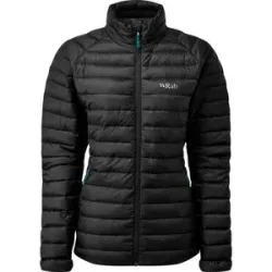 Rab Warme Daunenjacke Microlight Jacket W Black für Damen Größe L schwarz
