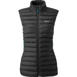 Rab Daunenweste Microlight Vest W Black für Damen Größe XS schwarz