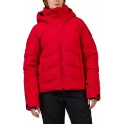 Rossignol Wasserfeste Skijacke aus Daunen W Wispile Ripstop Down Jacket Ruby Red für Damen Größe M Rot