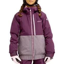 Roxy Veste de ski Crystal Clear Girl Jacket Blackberry Wine  Kindergröße 12 Jahre Bordeaux