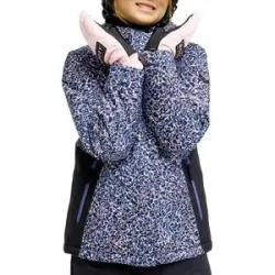 Roxy Veste de ski Snowflare Girl Jacket True Black Wildin Out Rg  Kindergröße 14 Jahre schwarz