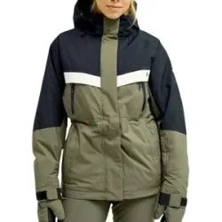 Roxy Veste de ski imperméable 15K Glacial Grace Jacket Beetle für Damen Größe XS Khaki