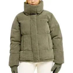 Roxy Doudoune en velours côtelé Snow Winter Rebel Cord Jacket Beetle für Damen Größe XS Khaki