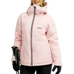 Roxy Doudoune à capuche imperméable Snowyhill Puffy Jacket Rose Shadow für Damen Größe XS Rosa