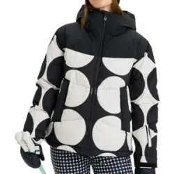 Roxy Stepp- Und Daundenjacken wasserfest aus Primaloft® Alofted Puffy Jacket True Black Big Dots für Damen Größe M schwarz