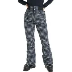 Roxy Skihose mit hohem Bund Rising High Pant Whisper White Small Dots für Damen Größe L schwarz