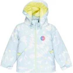 Roxy Ski /Snowboard Jacke Snowy Tale Jacket Ice Blue Big Flower  Kindergröße 2 Jahre Blau
