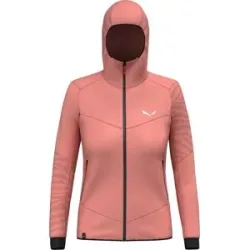 Salewa Technisches Fleece mit Stretch Sella Crevasse Hd Jacket W Desert Pink für Damen Größe L Rosa