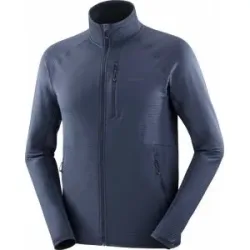 Salomon Warmes und leichtes technisches Fleece Sntial Lightwarm FZ M Blue Nights für Herren Größe M Navy blau