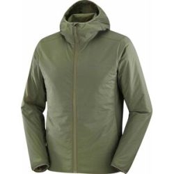 Salomon Leichter Stepp-und Daundenjacken aus PrimaLoft® Mountain Flex Jkt HD M Grape Leaf für Herren Größe M Khaki