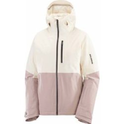 Salomon Isolierende Skijacke aus PrimaLoft® Highland Jacket W Whisper White/Etherea für Damen Größe M Beige