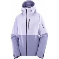 Salomon Isolierende Skijacke aus PrimaLoft® Highland Jacket W Cosmic Sky/Blue Granite für Damen Größe XS Violett
