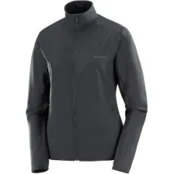 Salomon Warme und leichte Funktionsjacke &ndash; Damen / Frau &ndash; Sntial Lightwarm Hybrid Sntial Lightwarm Hybrid W Deep Black für Damen -