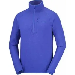Salomon Leichte Stretch-Fleecejacke mit halbem Reißverschluss &ndash; Herren &ndash; Sntial Lightwarm HZ M Sntial Lightwarm HZ M Clematis Blue für