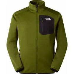 The North Face Widerstandsfähiger Fleece-Pullover mit Reißverschluss &ndash; Herren &ndash; M Crest Full Zip Jacket Woodland Green M Crest Full