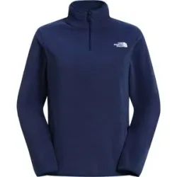 The North Face Fleecepullover mit halbem Reißverschluss W Glacier Fleece 1/4 Zip Jacket Summit Navy für Damen Größe L Navy blau