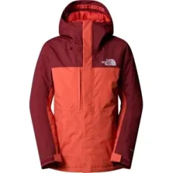 The North Face Schnitt / Passform winddichte und wasserfeste Skijacke W Freedom Insulated Jacket Sumac Mars Dust für Damen Größe XS Bordeaux