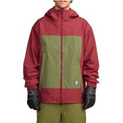 Volcom Wasserfeste und atmungsaktive Snowboardjacke Arthur 3L Jacket Burnt Red für Herren aus Wolle Größe M Rot