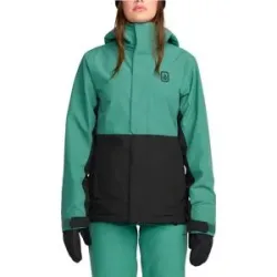 Volcom Wasserfeste und isolierende Snowboard Jacke Bolt Insulated Jacket W Spruce Green für Damen aus Leder Größe S Grün