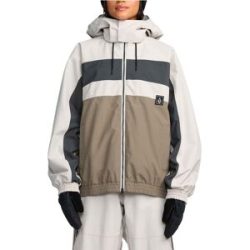 Volcom Wasserfeste und atmungsaktive Jacke für Snowboarder DLM Jacket Stone für Herren aus Leder Größe M Beige