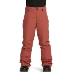 Volcom Wasserfeste, atmungsaktive Hose für die Schneehose Frostique Insulated Pant Henna  Kindergröße S Rot
