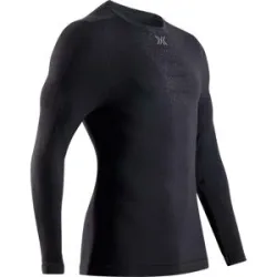 X-Bionic Thermo-T-Shirt mit langen ärmeln / Griff / ärmel Mightywool Shirt LS M Black für Herren aus Wolle Größe XL schwarz