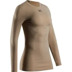 X-Bionic Thermo-T-Shirt mit langen ärmeln Mightywool Shirt LS W Sand für Damen aus Wolle Größe M Beige