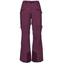 Black Diamond Wasserdichte, atmungsaktive Hose W Recon Lt Stretch Pants Blackberry für Damen Größe S Bordeaux