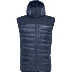 Norrona Ärmellose Daunenjacke Falketind Down750 Vest M Indigo Night für Herren Größe L Navy blau