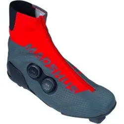 Madshus Klassische Skilanglaufschuhe Race Pro Boa 2 Classic für Herren Größe 45 Grau