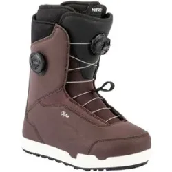 Nitro Snowboard Boots Scala Boa Port für Damen aus Wolle Größe 41 1/3 Bordeaux