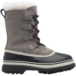 Sorel Après-skis chauds et imperméables Caribou? Wp W Shale Stone für Damen aus Leder Größe 41 Grau
