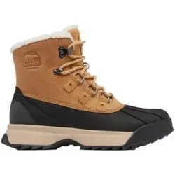 Sorel Wasserfeste, warme Apres Ski Scout? 87'? Lux Wp M Caribou Buff Black für Herren aus Leder Größe 41,5 Braun