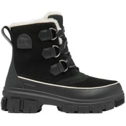 Sorel Wasserfeste und isolierende Stiefel für den Winter Torino? V Wp W Black Fawn für Damen aus Leder Größe 39,5 schwarz
